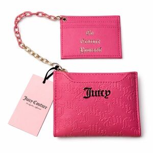Juicy Couture "Can’t Tame Her" Bifold Wallet in Pink Flash NWT retail$35